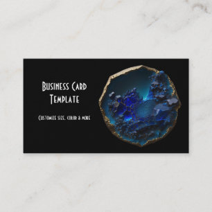 Jewel Gemstone Crystal Sapphires Visitkort