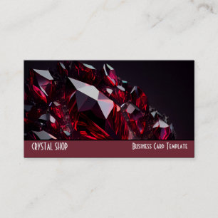 Jewel Gemstones Red Ruby Visitkort