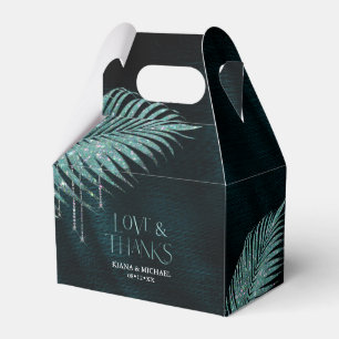 Jewel Handflatan Löv Bröllop Teal V2 ID830 Presentaskar