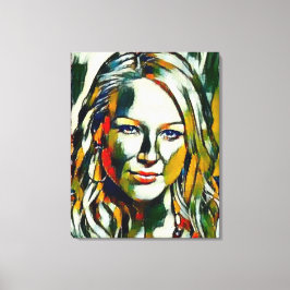 Jewel Kilcher Oil Porträtt Canvastryck