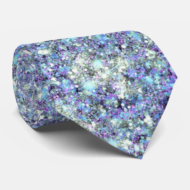 Jewel Lila Aqua Blue Sjöjungfru Glitter Slips (Rullad)