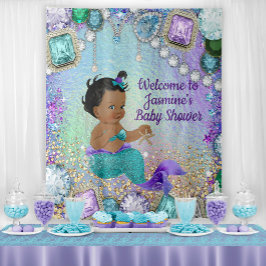 Jewel Mermaid Baby Shower Bakgrund