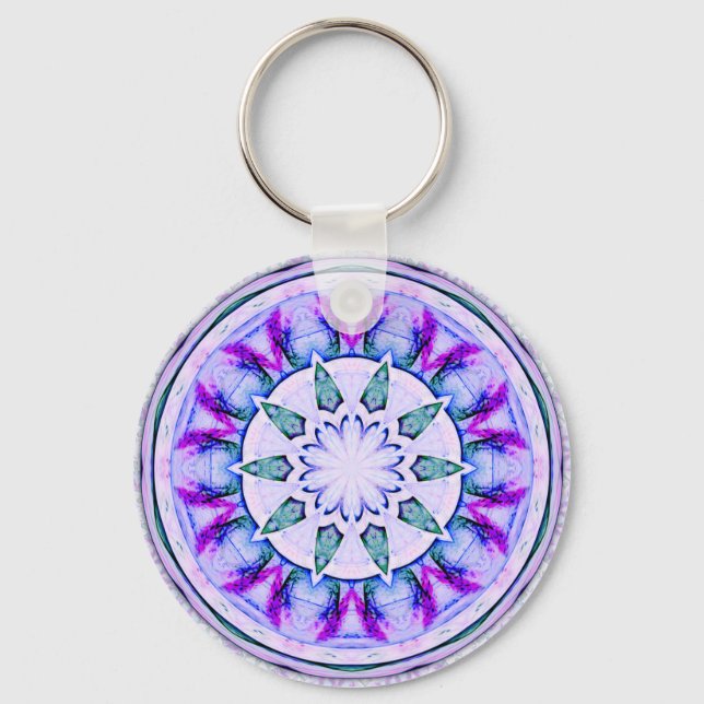 Jewel Star Mandala Keychain Nyckelring (Framsida)