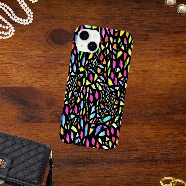 Jewel Tone Black Watercolor Mosaic (Skapare uppladdad)