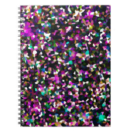 Jewel Tone Crystal Pixels Anteckningsbok