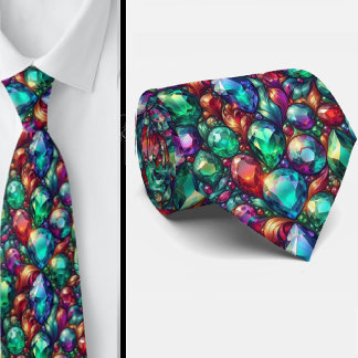 Jewel Tone Gemstone Pattern Slips