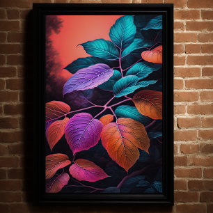 Jewel Tone Lövs II Poster