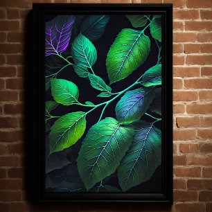 Jewel Tone Lövs V Poster