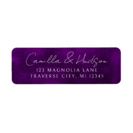 Jewel Tone Romantik | Ametyst | Returadress Returadress Etikett