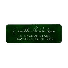 Jewel Tone Romantik | Emerald | Returadress Returadress Etikett