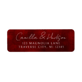 Jewel Tone Romantik | Ruby | Returadress Etikett