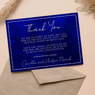 Jewel Tone Romantik Sapphire Tackkort Tack Kort