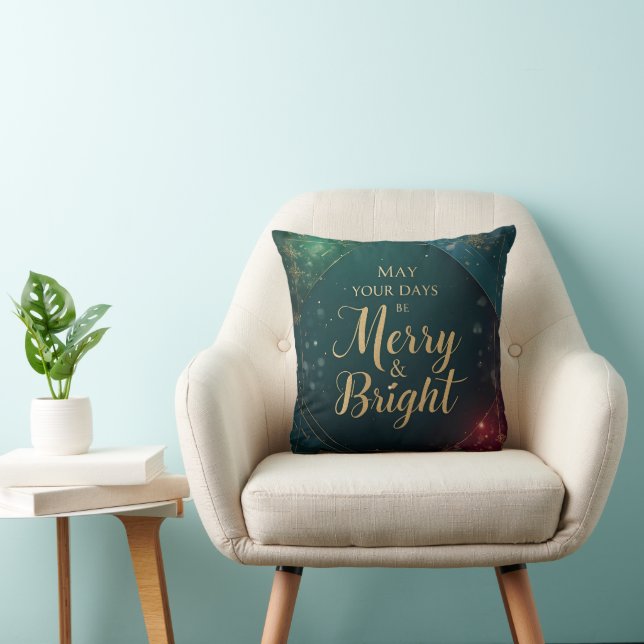 Jewel-Toned Vinter Elegans Kuddcover | Lyx Kudde (Stol)