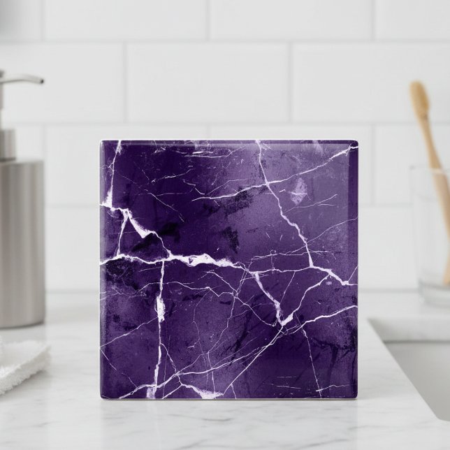Jewel Tones Marmor Amethyst Lila ID1288 Kakelplatta (Skapare uppladdad)