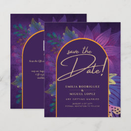 Jewel Tones Plum Lila Berry Guld Bröllop