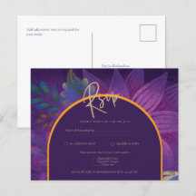 Jewel Tones Plum Lila Berry Guld Bröllop