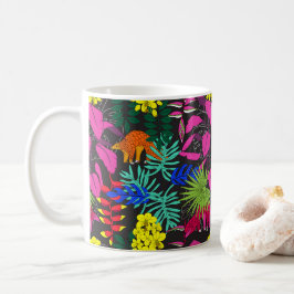 Jewel Tones Tropical Rainforest Pangolins Kaffemugg