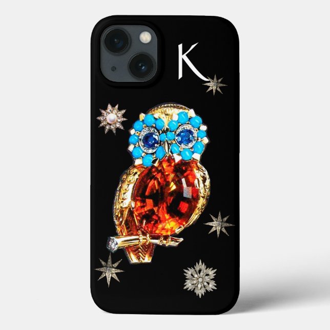 JEWEL UGGLA,DIAMOND STARS,Guld,Blåturkos,Topaz (Baksida)