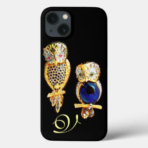 JEWEL UGGLA, Guld, Blue Sapphire, Black