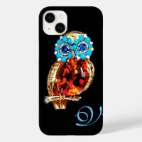 JEWEL UGGLA MONOGRAM Guld, Blue Turquase Topaz
