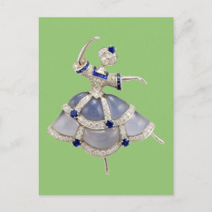 Jeweled Ballerina Vykort