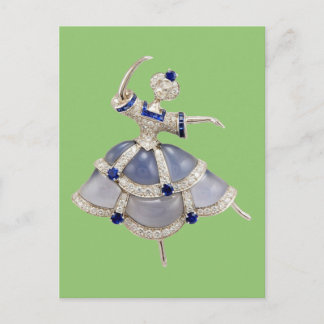 Jeweled Ballerina Vykort