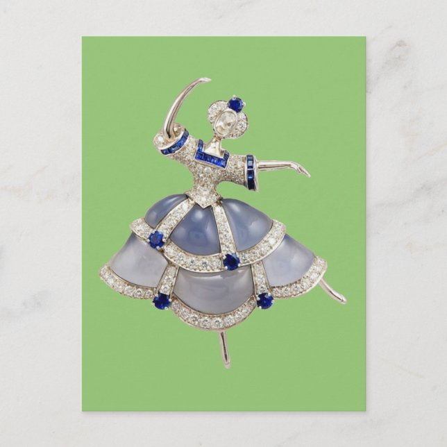 Jeweled Ballerina Vykort (Framsida)