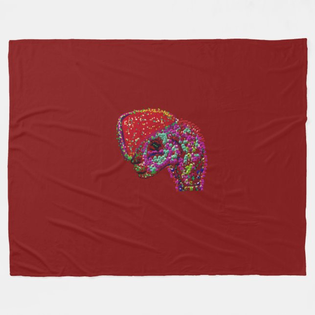 Jeweled Lake Monster Fleecefilt (Framsidan (Horisontell))