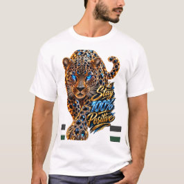 Jeweled Leopard 100% Positive T Shirt