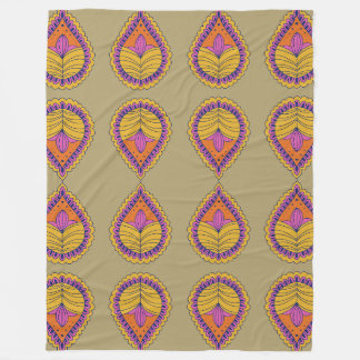 Jeweled Moroccan Motif Fleecefilt