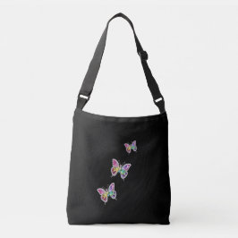 Jeweled Rainbow Crystal Butterflies Axelväska