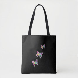 Jeweled Rainbow Crystal Butterflies Tygkasse