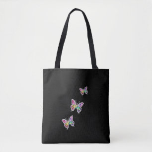 Jeweled Rainbow Crystal Butterflies Tygkasse