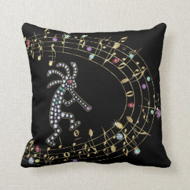 Jeweled Rhinestone Kokopelli Dekorativ kudde