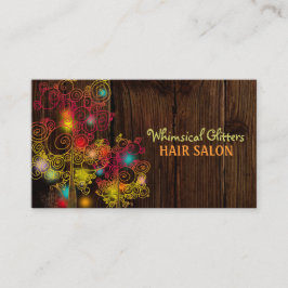 Jeweled Spiral Träd Hair Stylist Visitkort