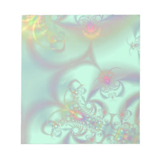 Jeweled Staircase - Abstrakt Emerald Kaleidoscope Anteckningsblock