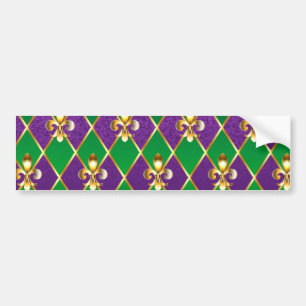 Jewelry Background Mardi Gras Bildekal
