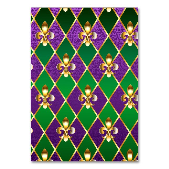 Jewelry Background Mardi Gras Bordsnummer (Framsidan)