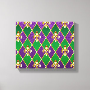 Jewelry Background Mardi Gras Canvastryck