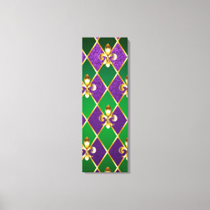 Jewelry Background Mardi Gras Canvastryck
