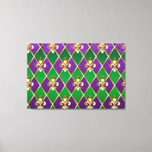 Jewelry Background Mardi Gras Canvastryck