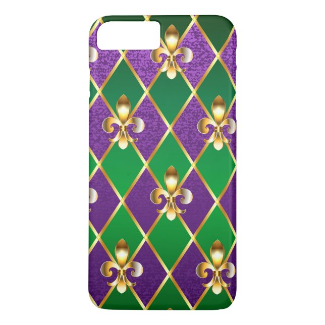 Jewelry Background Mardi Gras Case-Mate iPhone Skal (Baksida)