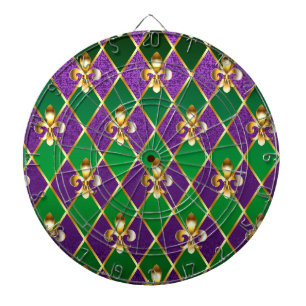 Jewelry Background Mardi Gras Darttavla
