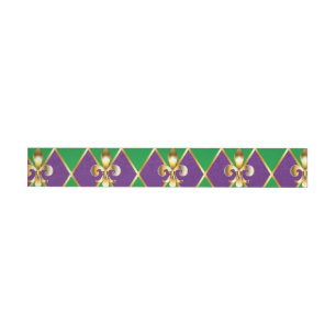 Jewelry Background Mardi Gras Etikettband