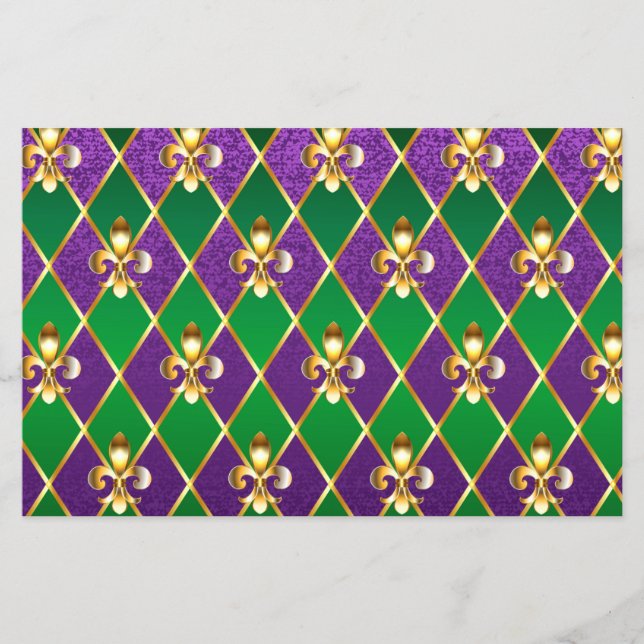 Jewelry Background Mardi Gras Flygblad (Framsidan)