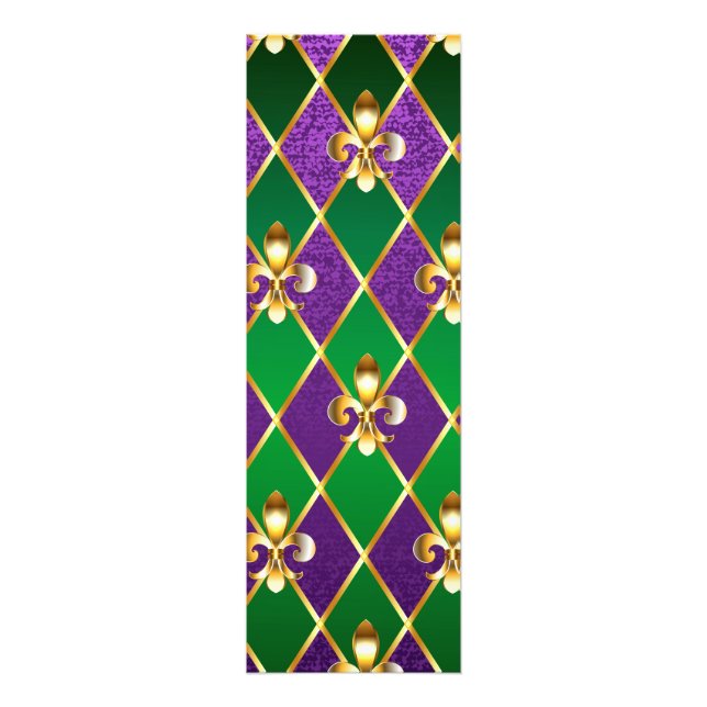 Jewelry Background Mardi Gras Fototryck (Framsidan)