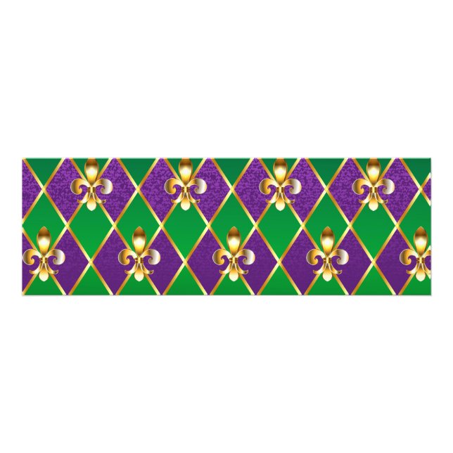 Jewelry Background Mardi Gras Fototryck (Framsidan)
