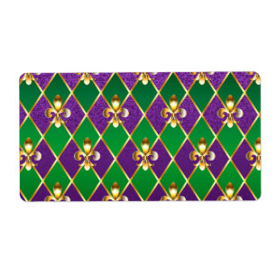 Jewelry Background Mardi Gras Fraktsedel