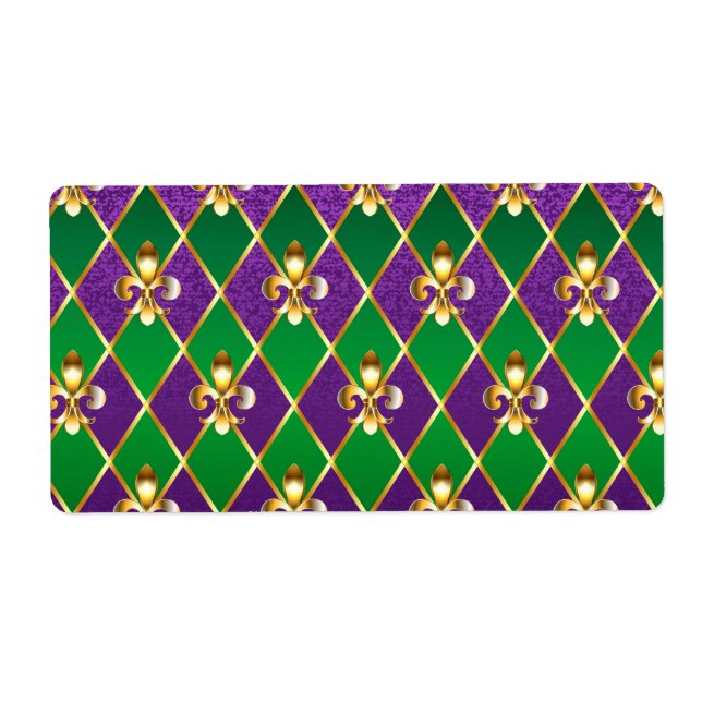 Jewelry Background Mardi Gras Fraktsedel (Framsidan)