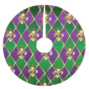 Jewelry Background Mardi Gras Julgransmatta Borstad Polyester